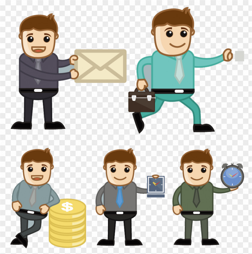 Cartoon Illustration Of Various Office And Business People Stock Photography Drawing PNG