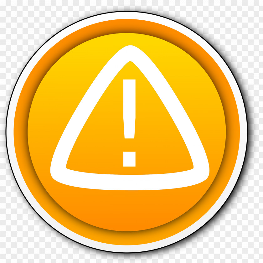 Danger Warning Sign Button Clip Art PNG