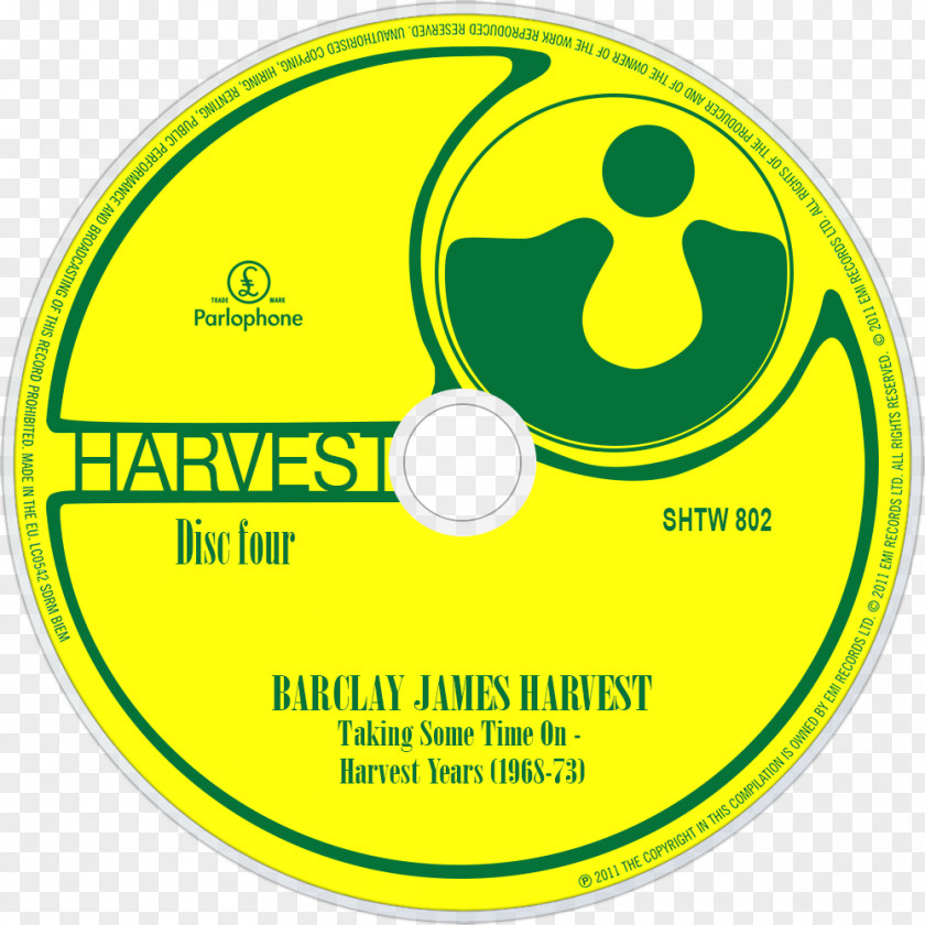 Harvest Time Taking Some On: The Parlophone‐Harvest Years 1968–73 Compact Disc Logo Barclay James Product PNG