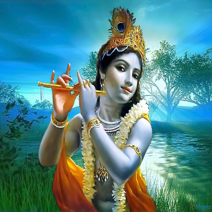 Lakshmi Krishna Janmashtami Vrindavan Mathura Bhagavad Gita PNG