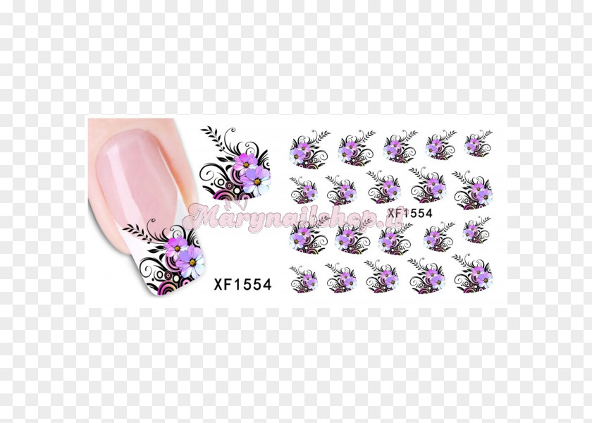 Nail Art Manicure Sticker Design PNG