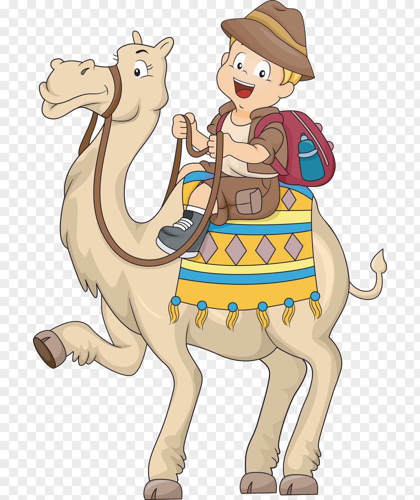 Cartoon Camel Boy Bactrian Royalty-free Clip Art PNG
