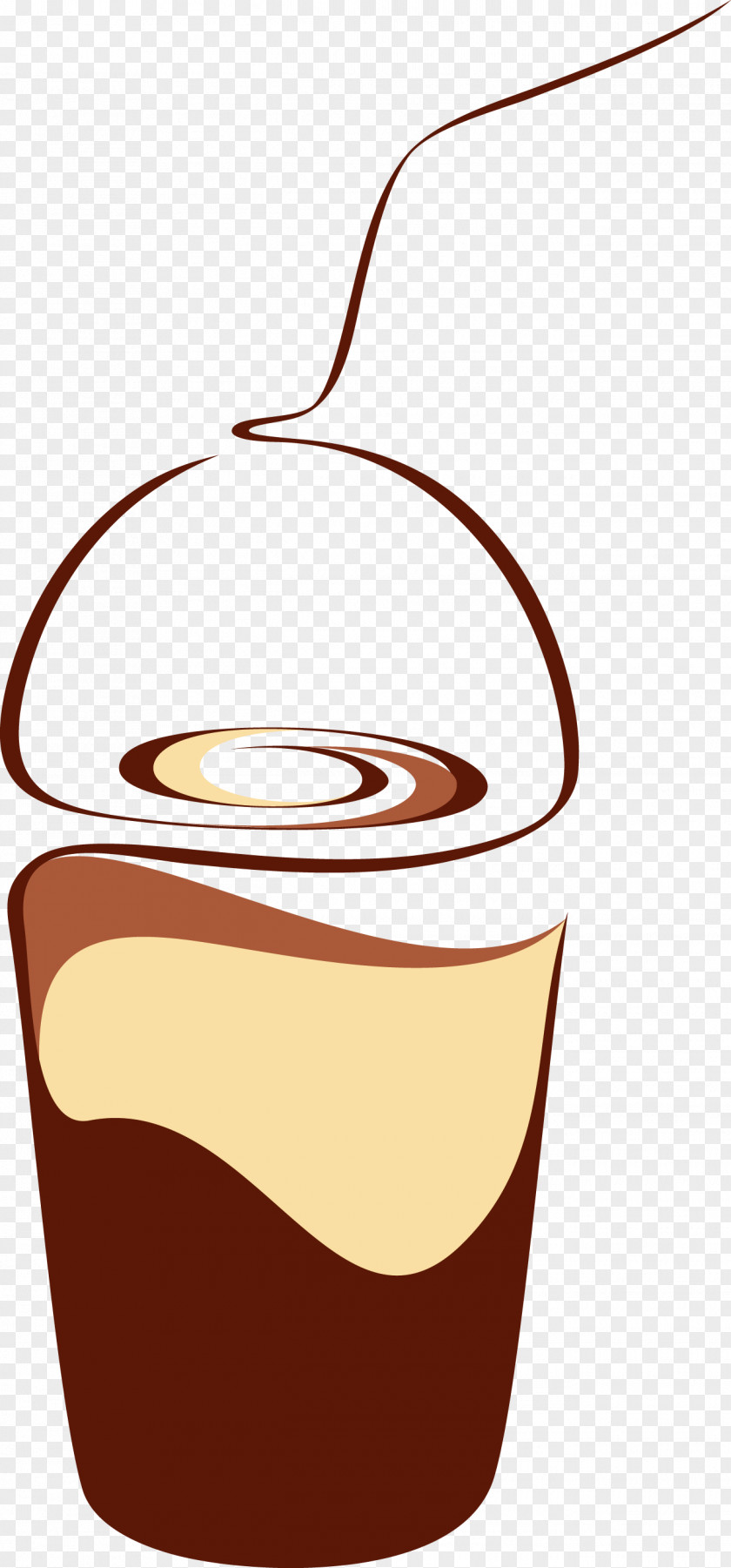Hand Drawn Coffee Vector Cup Tea Iced Cafe PNG
