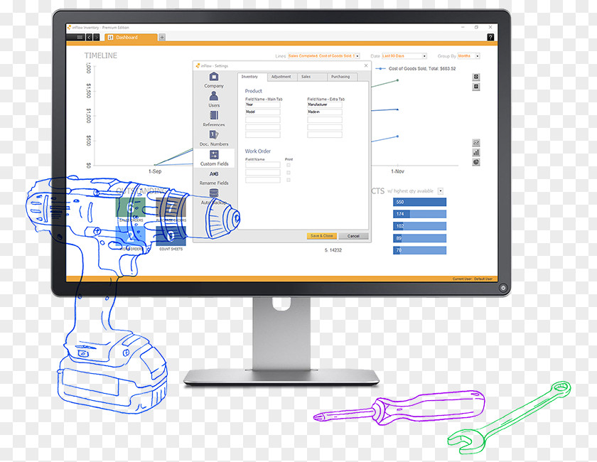 Inventory Management Software Computer Monitors Personal Advertising Organization PNG