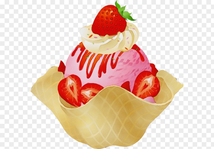 Whipped Cream Fruit Cake Strawberry PNG
