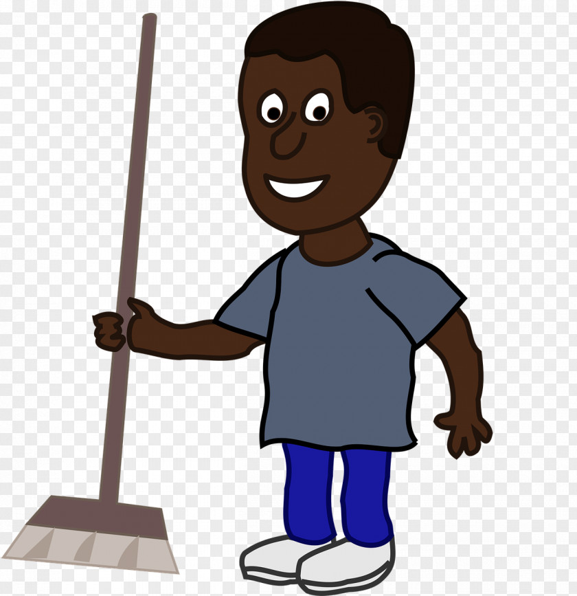 Afro Puffs Broom Cleaning Clip Art PNG