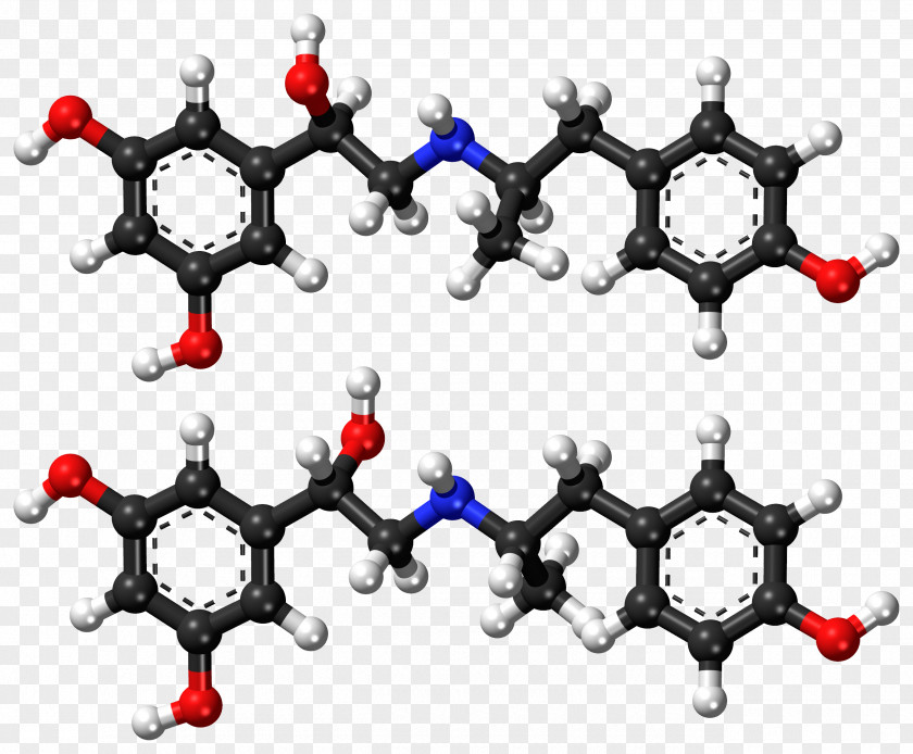 Role Modeling Ball-and-stick Model Arformoterol Fenoterol Molecule PNG