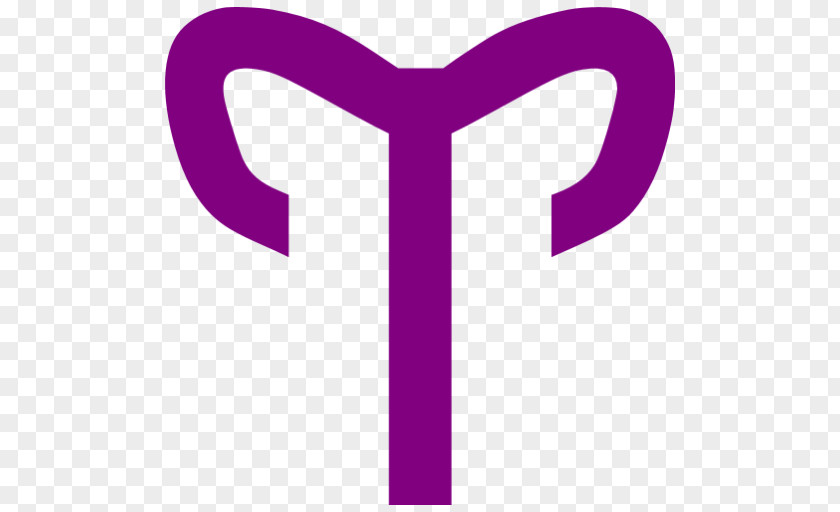Aries Astrology Logo Violet Zodiac PNG