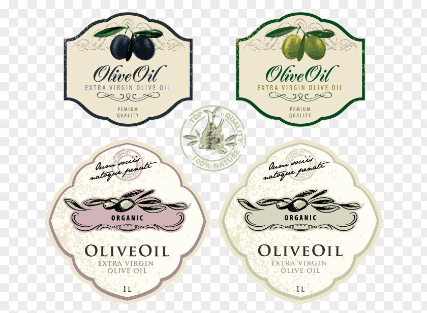 Olive Oil Label PNG