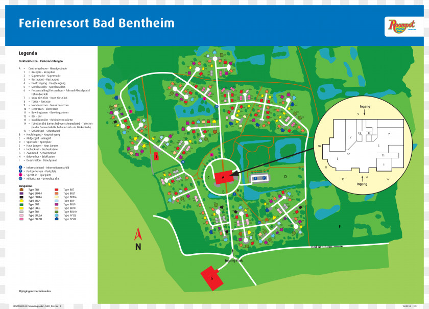 Bad Parking Ferienresort Bentheim Holiday Village Midweek Roompot Vakanties BV PNG