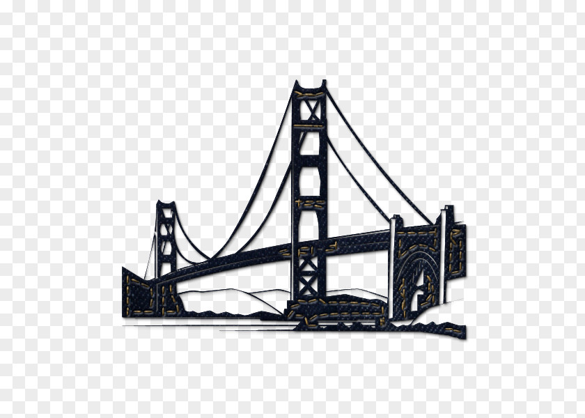 Black Bridge Cliparts Golden Gate San Francisco Cable Car System Clip Art PNG
