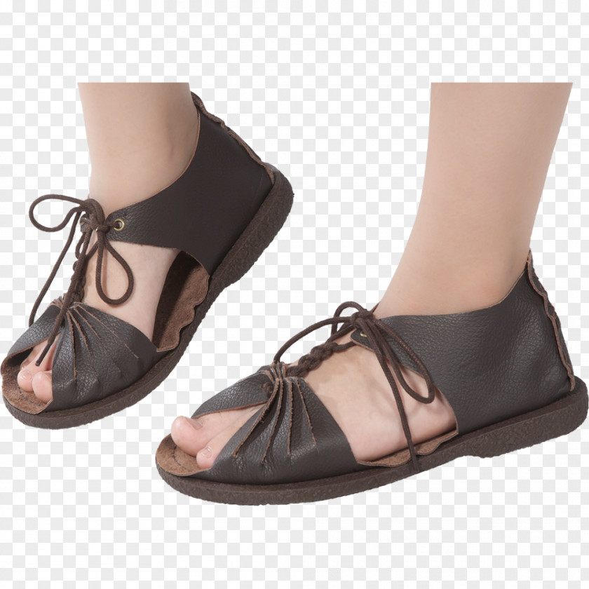 Sandal High-heeled Shoe Brown Clothing PNG