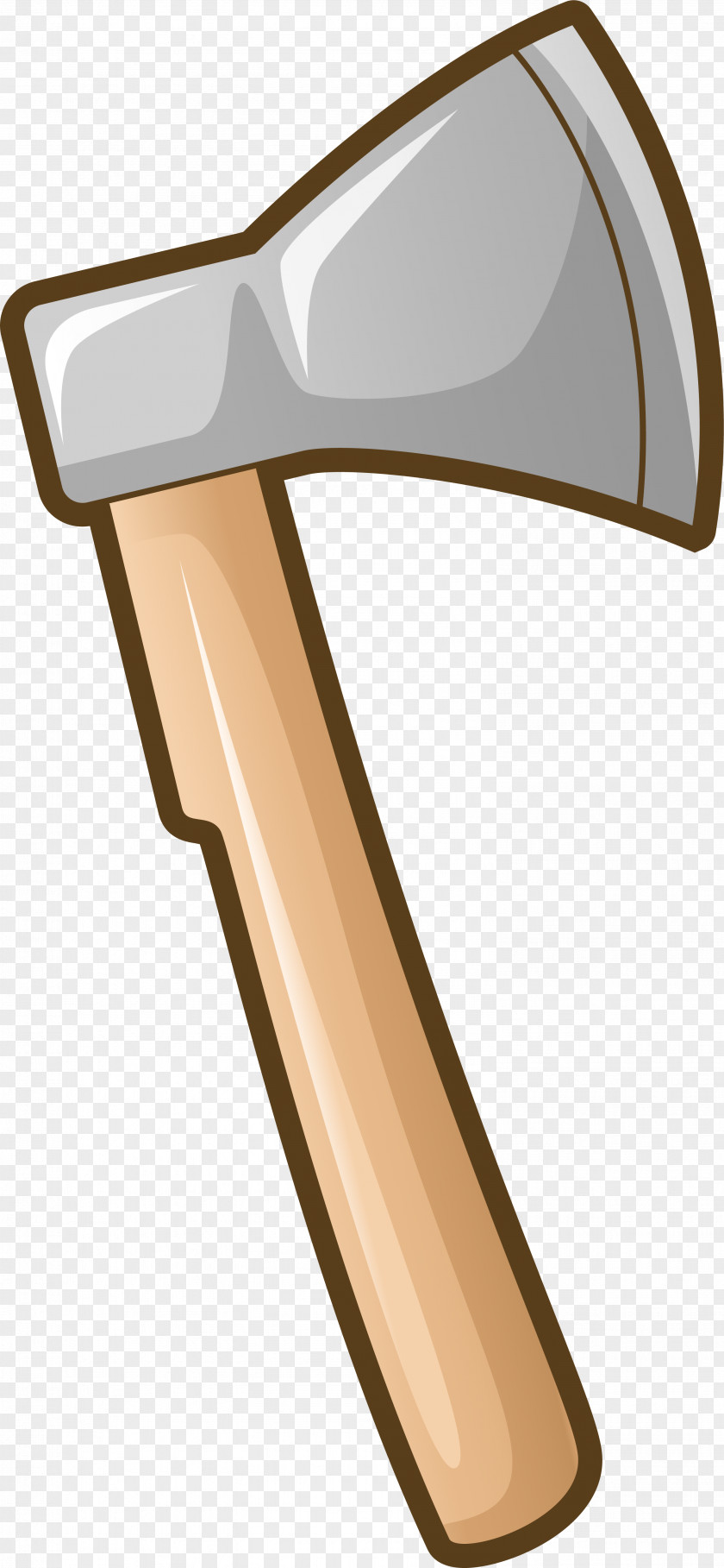 Simple Grey Axe Woodworking Tool PNG