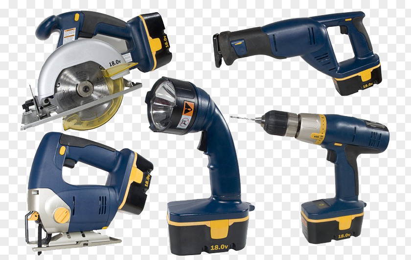 A Bunch Of Power Tools Hand Tool Cordless Electricity PNG