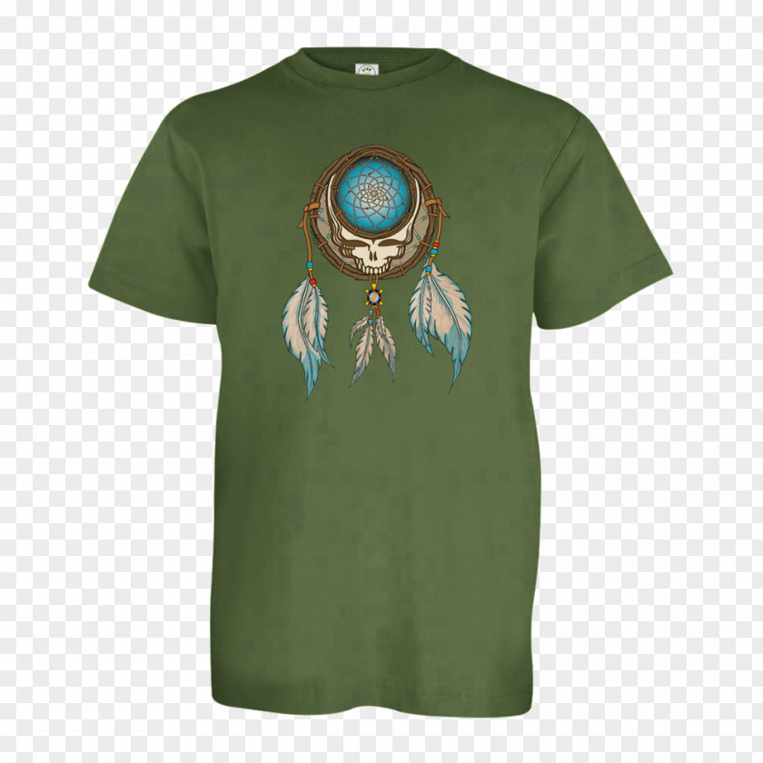 Boho Dreamcatcher T-shirt Sleeve Steal Your Face Turquoise PNG