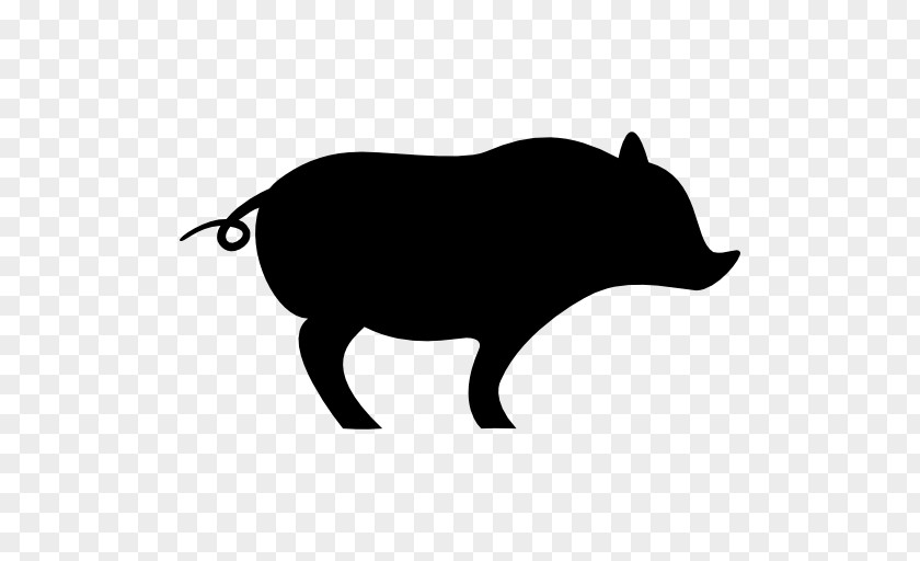 Pig Domestic Silhouette Clip Art PNG