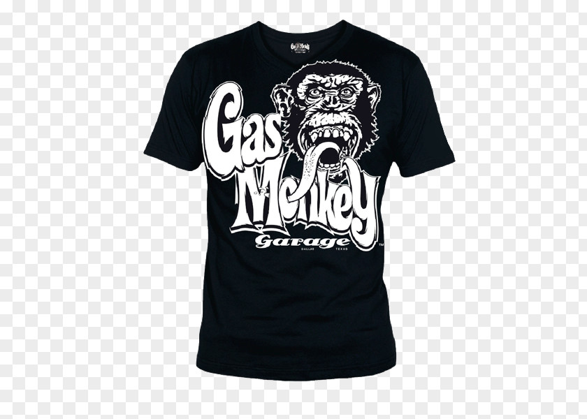 T-shirt Gas Monkey Garage Sleeve PNG