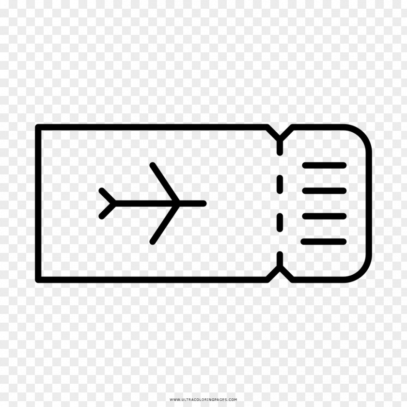 Airplane Flight Airline Ticket Drawing PNG