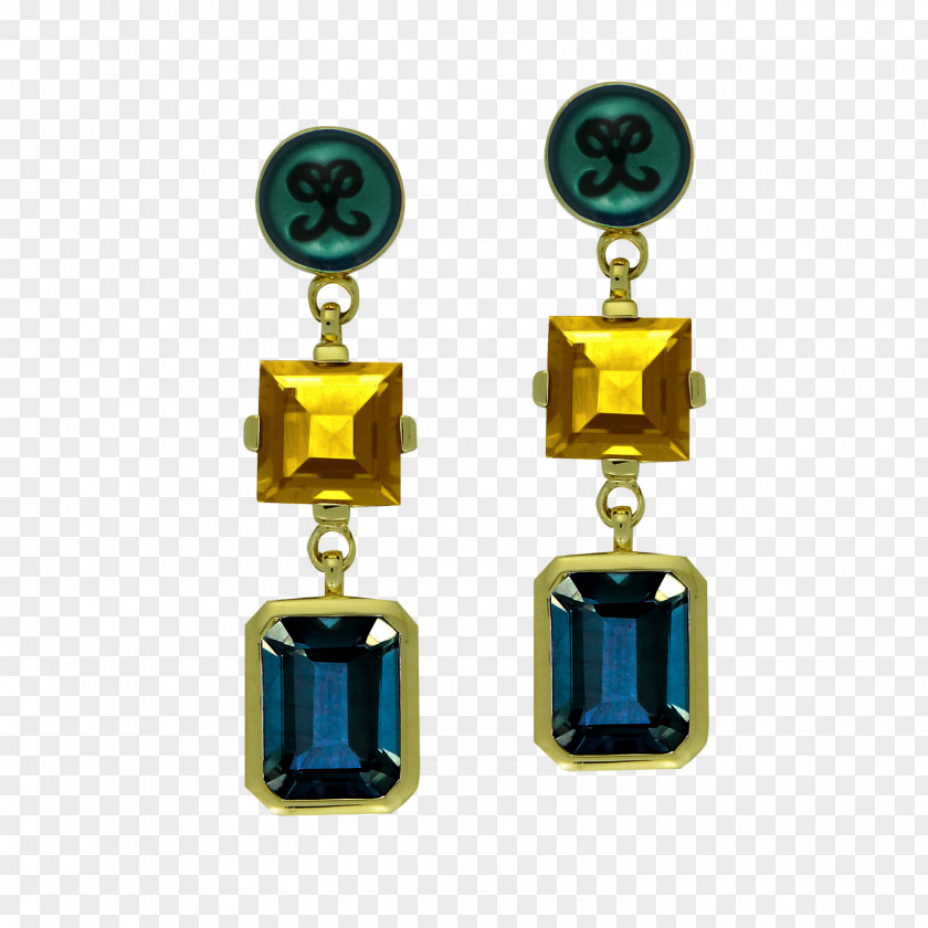 Jewellery Earring Turquoise Swarovski AG Gold PNG