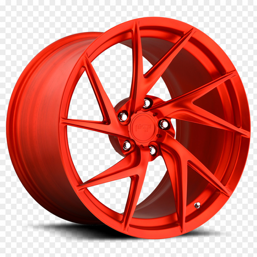 Over Wheels Car Custom Wheel Forging Candy Apple Red PNG