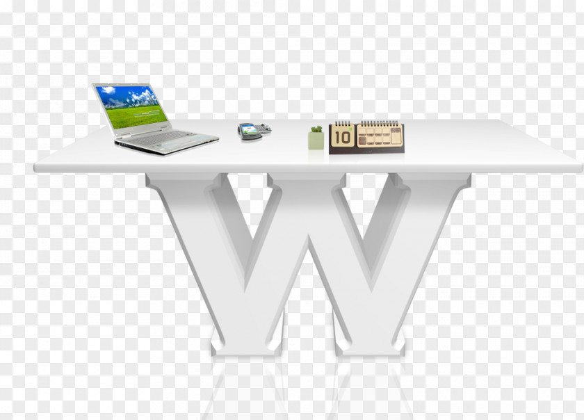 W-shaped Podium Download Desk Icon PNG