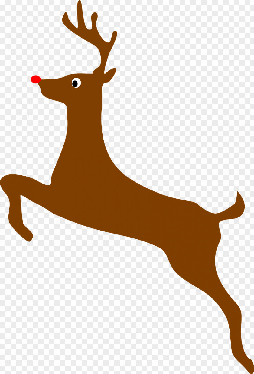 Deer White-tailed Clip Art Rudolph Reindeer PNG