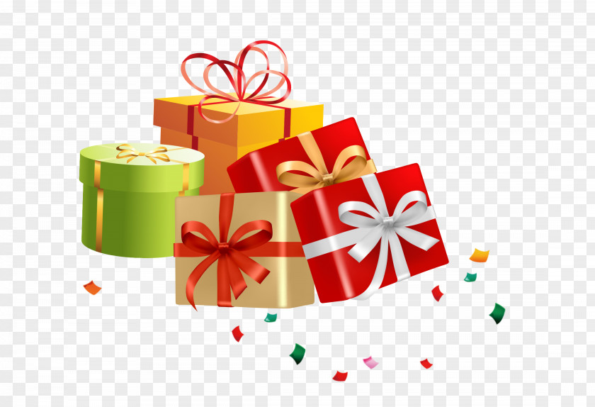 Heap Gifts And Colored Paper Gift PNG