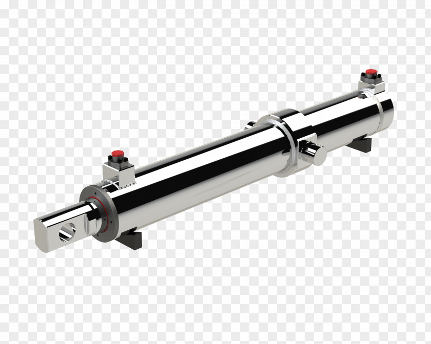 Hydraulic Cylinder Single- And Double-acting Cylinders Hydraulics Oleodinamica PNG
