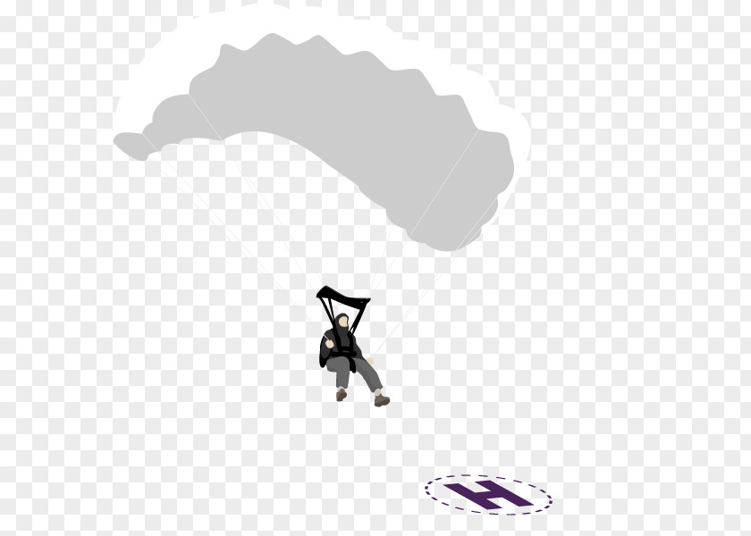 Parachute Parachuting Logo Line Font PNG