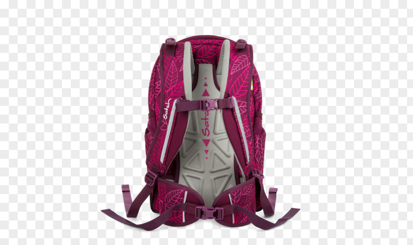 Purple Leaves Backpack Satch Pack Sleek Handbag Randoseru PNG