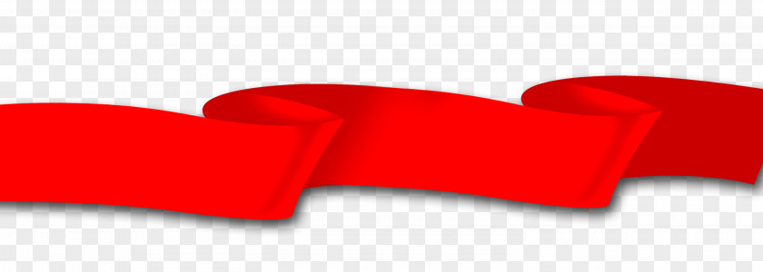 Red Ribbon Angle Font PNG