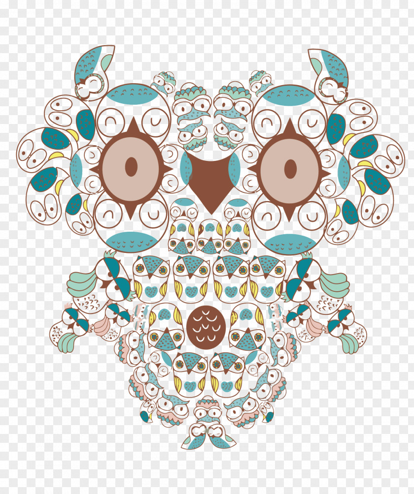 Vector Cartoon Owl Icon PNG