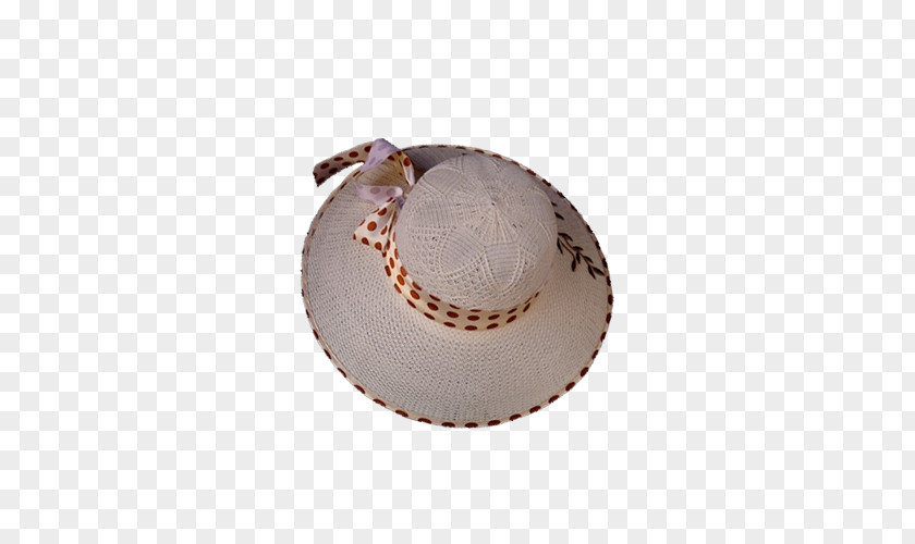Women's Knitting Cap Straw Hat Ribbon PNG