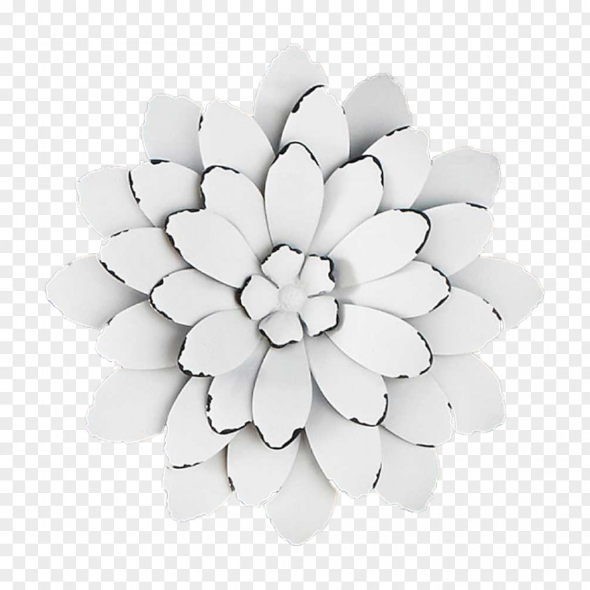 Flower Floral Design Art Wall Metal PNG