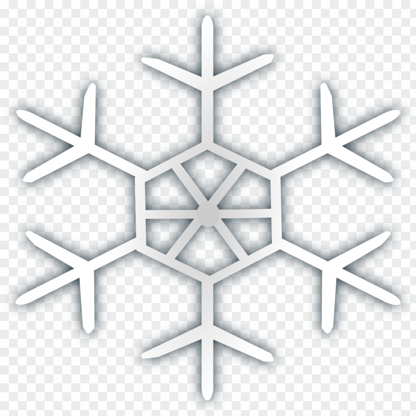Silver Snowflake Winter Symbol Clip Art PNG
