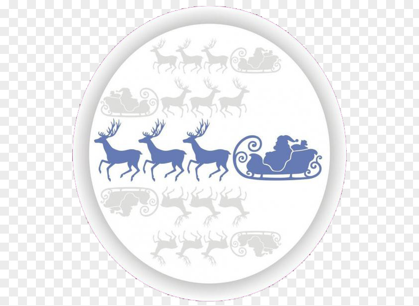 Tame,deer Reindeer Santa Claus Silhouette Christmas PNG