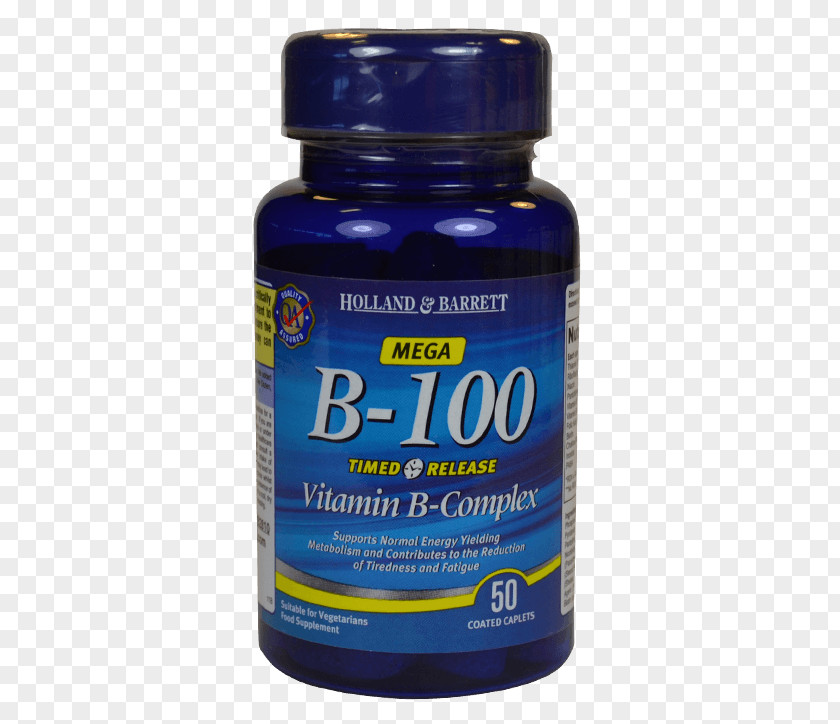 Dietary Supplement B Vitamins Cobalt Blue PNG