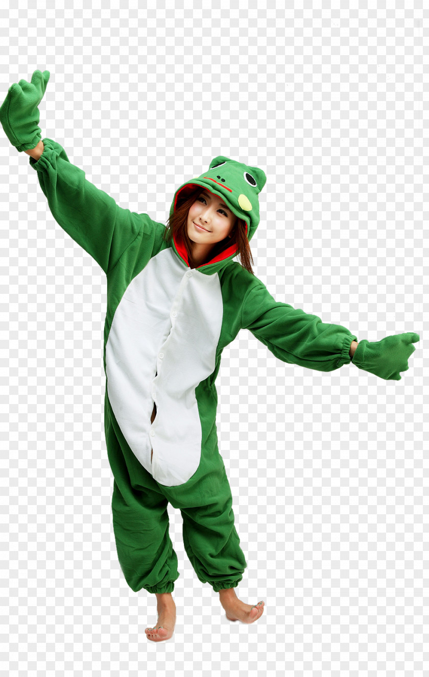 Stitch Onesie Frog Costume Kigurumi Adult PNG