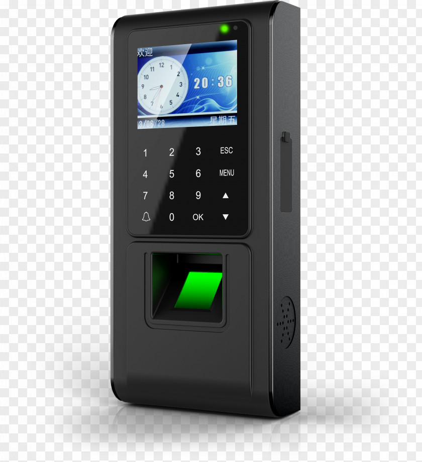Access Control Fingerprint Facial Recognition System Product PNG