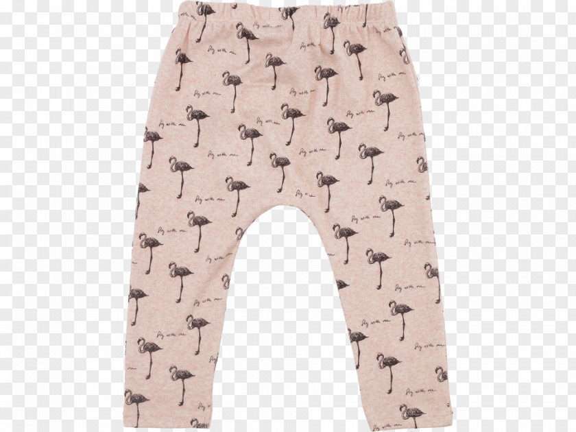 Flamingo Label Leggings Khaki PNG