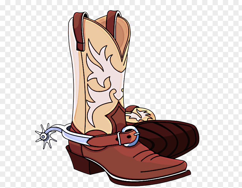 Footwear Boot Cowboy Shoe Cartoon PNG