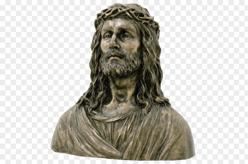 Jesus Bust Bronze Sculpture Statue PNG