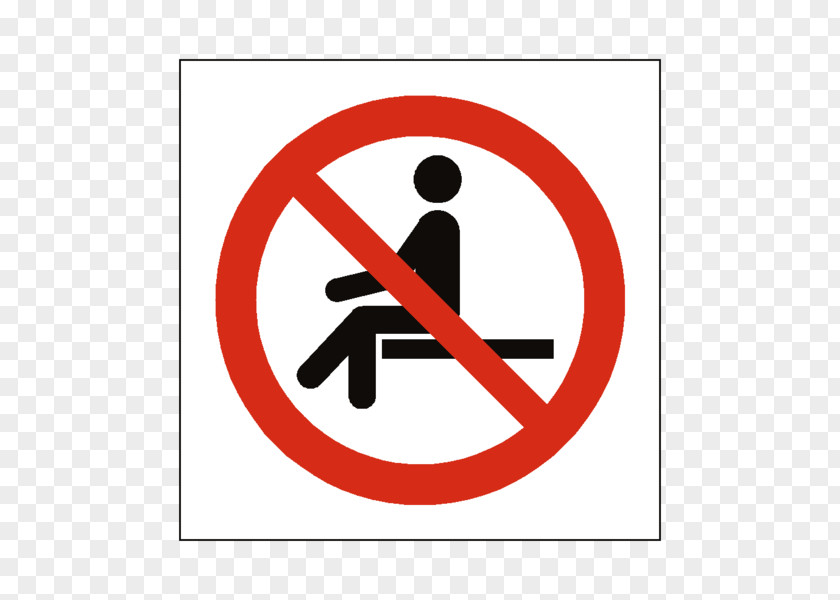 Symbol No ISO 7010 Sign Sitting Safety PNG