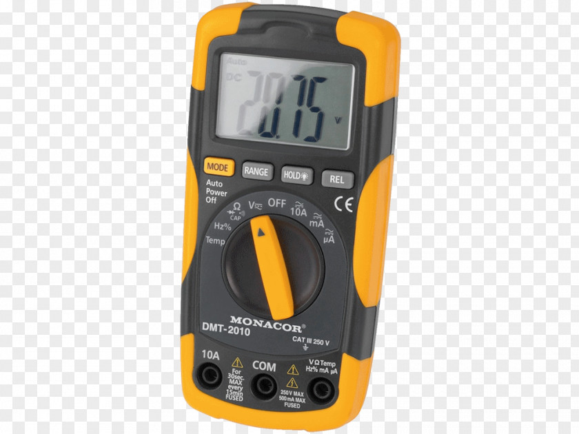 Dmt Digital Multimeter Electronics Electric Potential Difference Data PNG