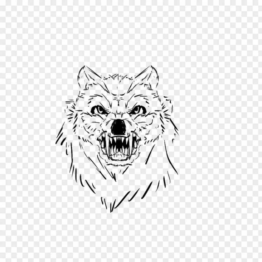 Dog Canidae Whiskers White Sketch PNG