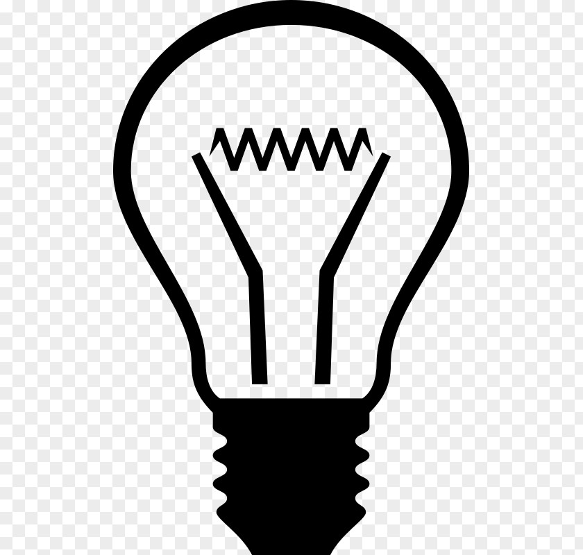 Incandescent Vector Light Bulb Lamp Clip Art PNG