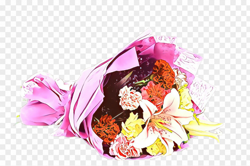 Pink Cut Flowers Bouquet Flower Plant PNG