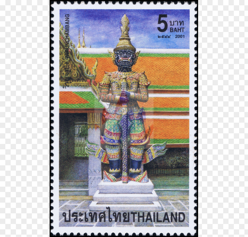 Temple Statue Bangkok Postage Stamps Shrine PNG