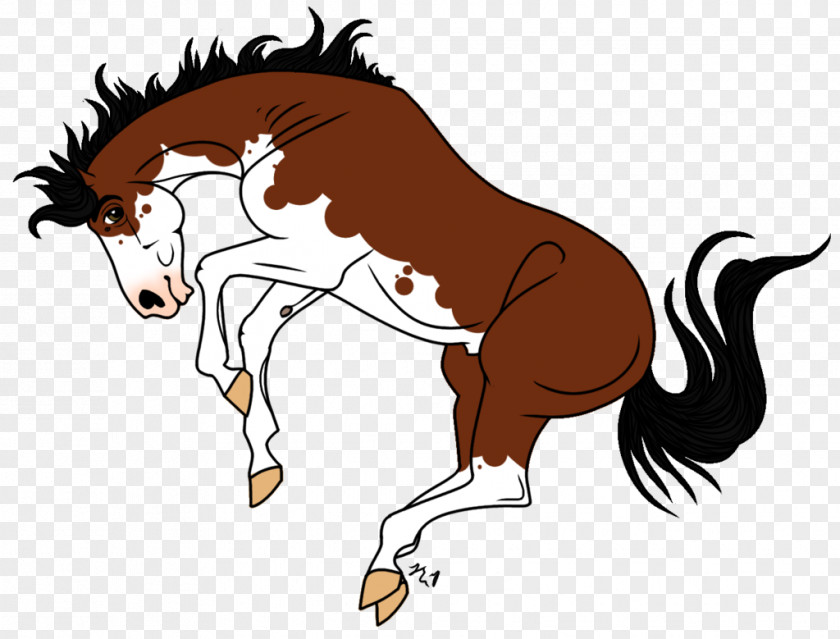 Bucking Horse Mane Pony Foal Mustang Stallion PNG