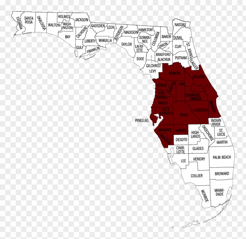 Map Bay County, Florida Glades Hendry City PNG